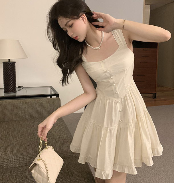 Women's Sundress with Waist Design for Summer